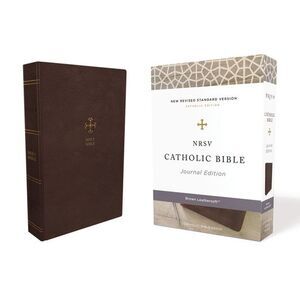 Nrsv, Catholic Bible, Journal Edition, Leathersoft, Brown, Comfort Print: Holy B